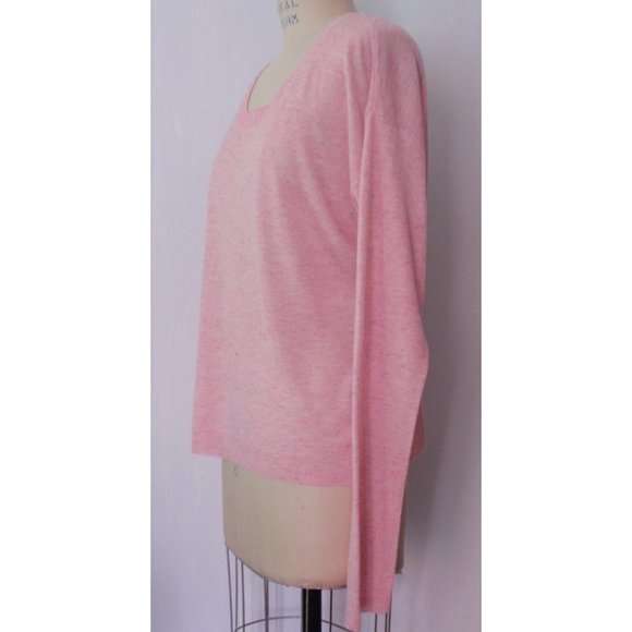 H&M PINK FLECKED OPEN BACK SWEATER KNIT TOP 12 - Picture 6 of 8